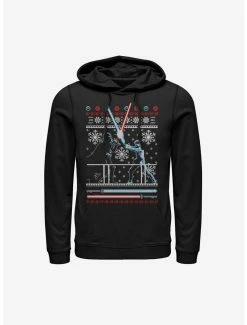 Star Wars Feud Holiday Sweater Pattern Hoodie