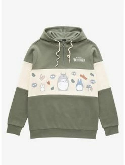 Studio Ghibli My Neighbor Totoro Forest Sprites Panel Hoodie - BoxLunch Exclusive