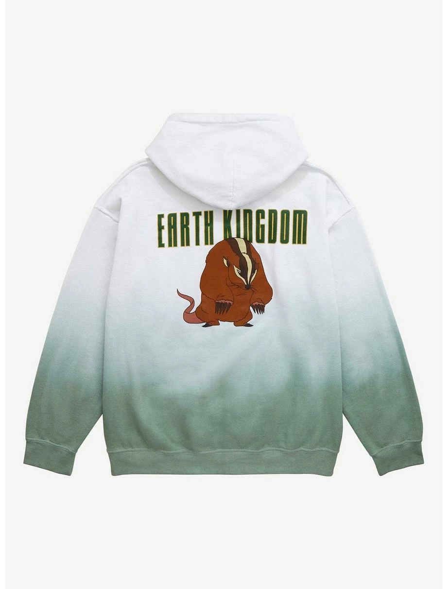 Avatar: The Last Airbender Badgermoles Women's Dip-Dye Hoodie - BoxLunch Exclusive 2 Avatar: The Last Airbender Badgermoles Women's Dip-Dye Hoodie - BoxLunch Exclusive - Image 2