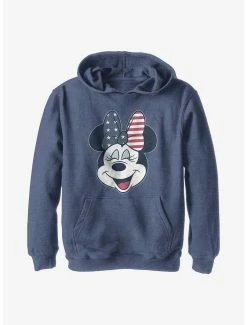 Disney Minnie Mouse American Bow Youth Hoodie