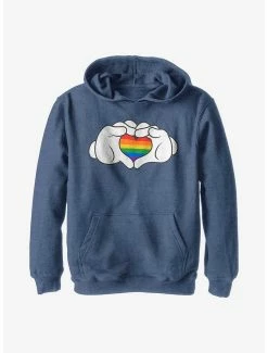 Disney Mickey Mouse Rainbow Love Youth Hoodie