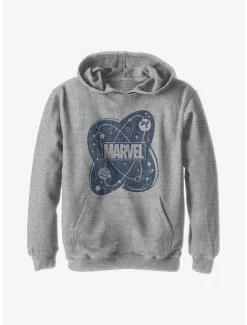 Marvel Captain Marvel Atom Logo Youth Hoodie