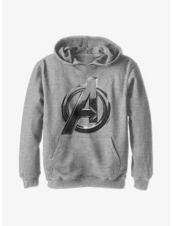Marvel Avengers Logo Sketch Youth Hoodie