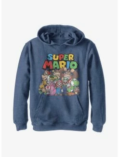 Nintendo Super Mario Group Shot Youth Hoodie