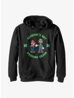 Nintendo Super Mario Wear Green Youth Hoodie