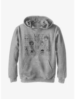 Marvel Heads Youth Hoodie