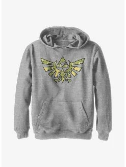 Nintendo The Legend Of Zelda Camo Crest Youth Hoodie