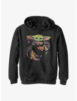Star Wars The Mandalorian Neon Child Youth Hoodie