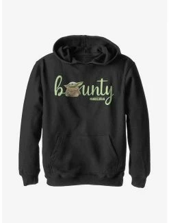 Star Wars The Mandalorian Bounty Text Youth Hoodie