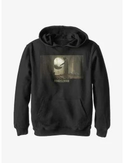 Star Wars The Mandalorian Tinted Scene Youth Hoodie