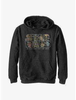 Star Wars Pop Logo Fill Youth Hoodie