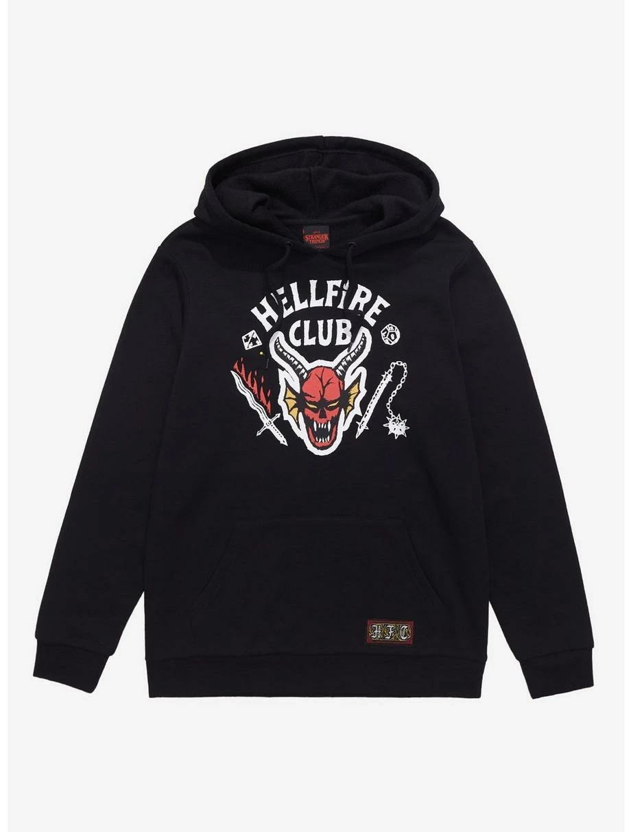Stranger Things Hellfire Club Hoodie - BoxLunch Exclusive 1 Stranger Things Hellfire Club Hoodie - BoxLunch Exclusive