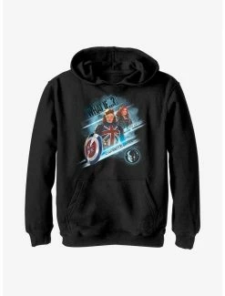 Marvel What If?? Captain Carter & Black Widow Team Up Youth Hoodie