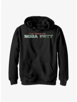 Star Wars: The Book Of Boba Fett Text Logo Youth Hoodie