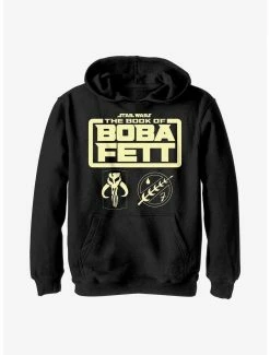 Star Wars: The Book Of Boba Fett Armor Logos Youth Hoodie