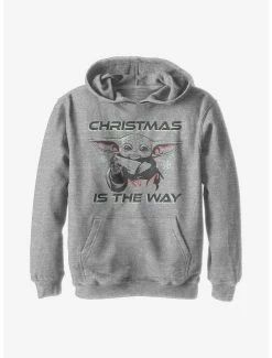 Star Wars The Mandalorian Christmas Is The Way Youth Hoodie