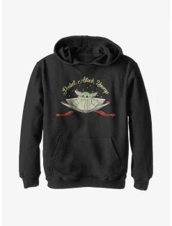 Star Wars The Mandalorian Protect, Attack, Unwrap The Child Youth Hoodie
