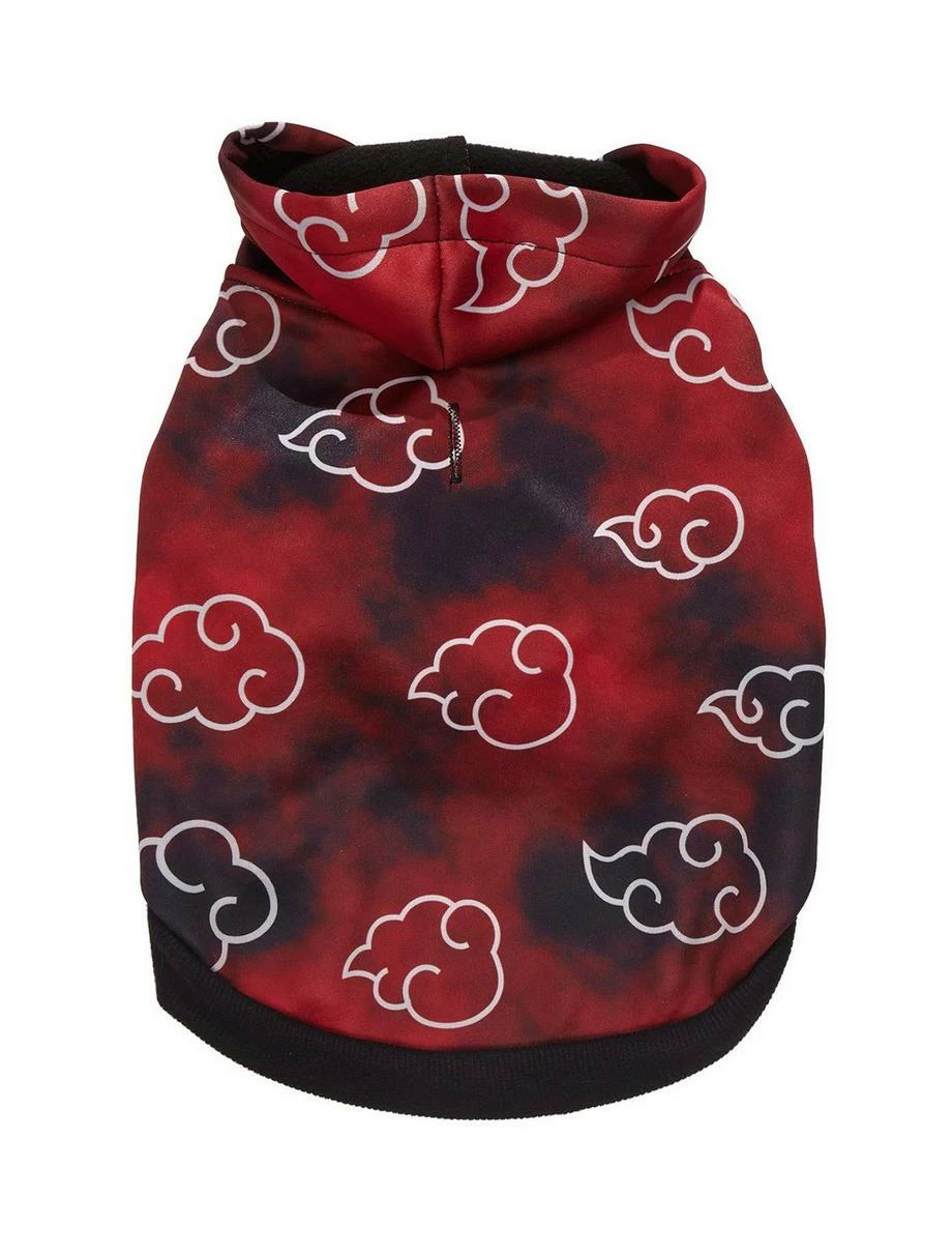 Naruto Shippuden Akatsuki Clouds Tie-Dye Pet Hoodie - BoxLunch Exclusive 2 Naruto Shippuden Akatsuki Clouds Tie-Dye Pet Hoodie - BoxLunch Exclusive - Image 2