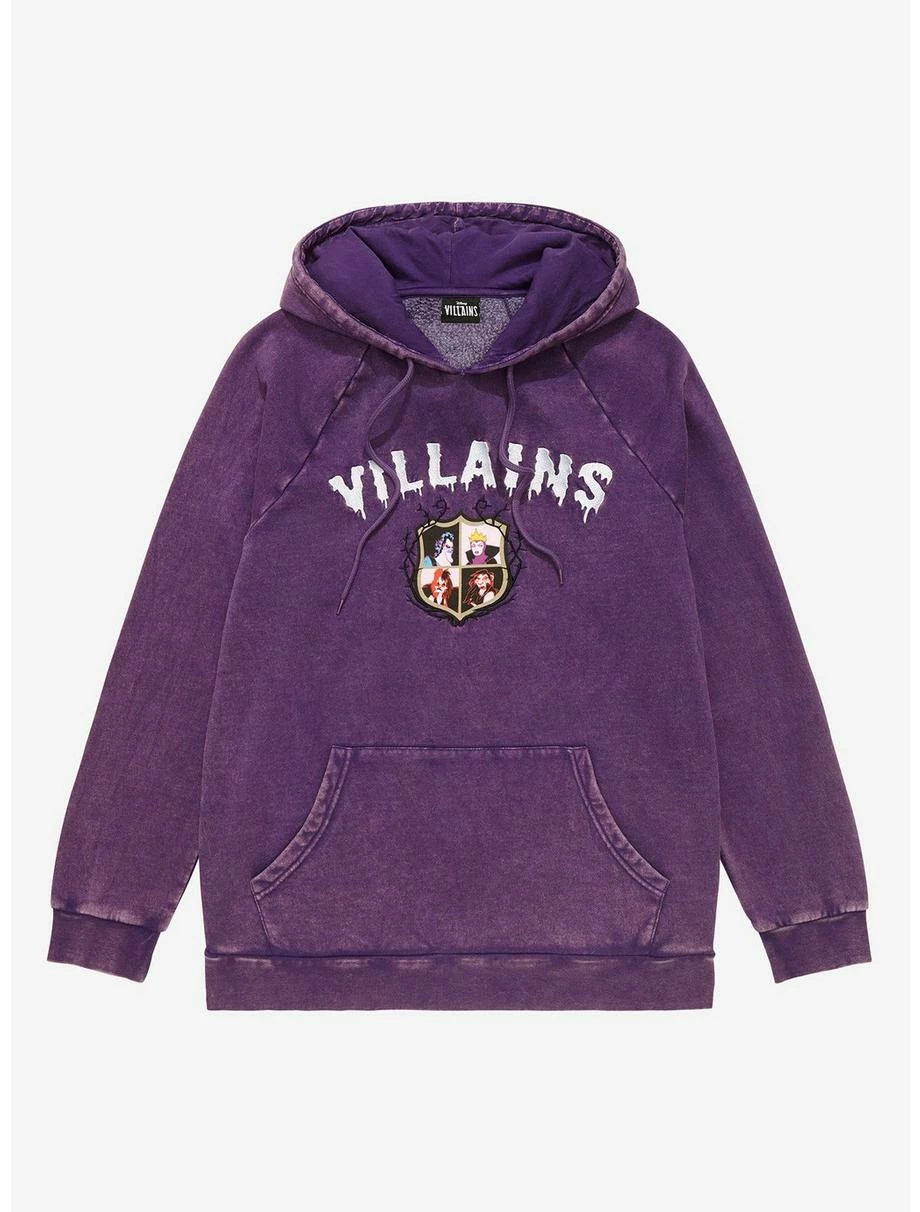 Disney Villains Character Crest Hoodie 1 Disney Villains Character Crest Hoodie