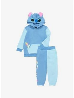 Disney Lilo & Stitch Stitch Color Block Eared Toddler Hoodie -hoodie shop 17788611 av2