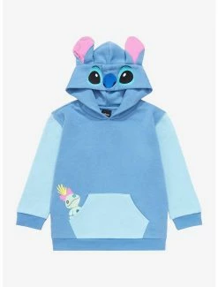 Disney Lilo & Stitch Stitch Color Block Eared Toddler Hoodie