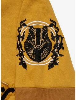 Harry Potter Hufflepuff Crest Panel Hoodie - BoxLunch Exclusive -hoodie shop 18809599 av2