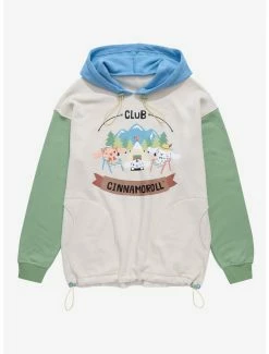 Sanrio Cinnamoroll Camping Club Cinnamoroll Color Block Hoodie - BoxLunch Exclusive