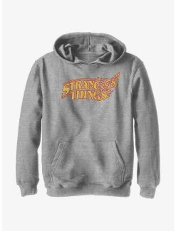 Stranger Things Vanishing Fire Logo Youth Hoodie