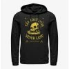 Disney Peter Pan The Lost Boys Never Land Yellow Skull Rock Hoodie