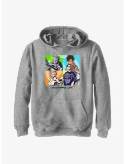 Overwatch 2 Genji, Tracer, Mercy, & Winston Youth Hoodie