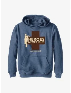 Overwatch 2 Mercy Heroes Never Die Youth Hoodie