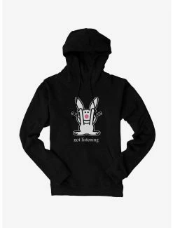 It's Happy Bunny Not Listening Hoodie