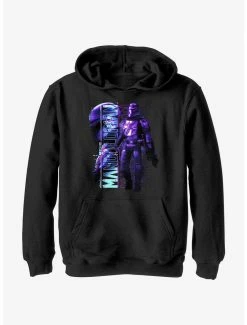 Star Wars The Mandalorian Mando Glitch Youth Hoodie