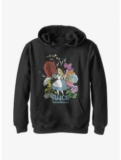 Disney Alice In Wonderland Flower Love Youth Hoodie