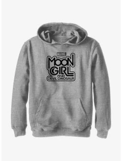 Marvel Moon Girl And Devil Dinosaur Moon Girl Title Youth Hoodie