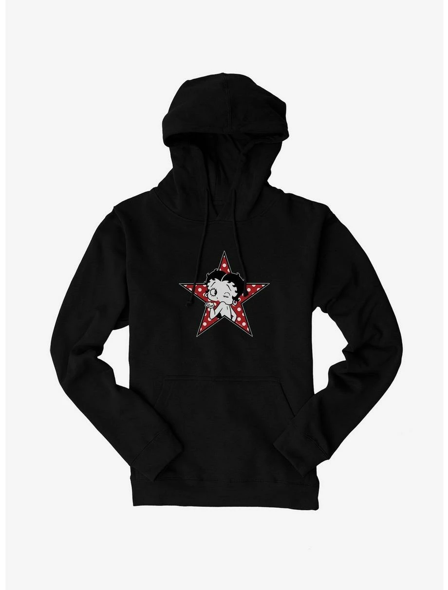 Betty Boop Blow A Kiss Hoodie 1 Betty Boop Blow A Kiss Hoodie