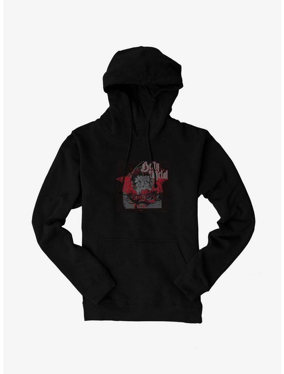 Betty Boop Dark Metal Angel Hoodie 1 Betty Boop Dark Metal Angel Hoodie