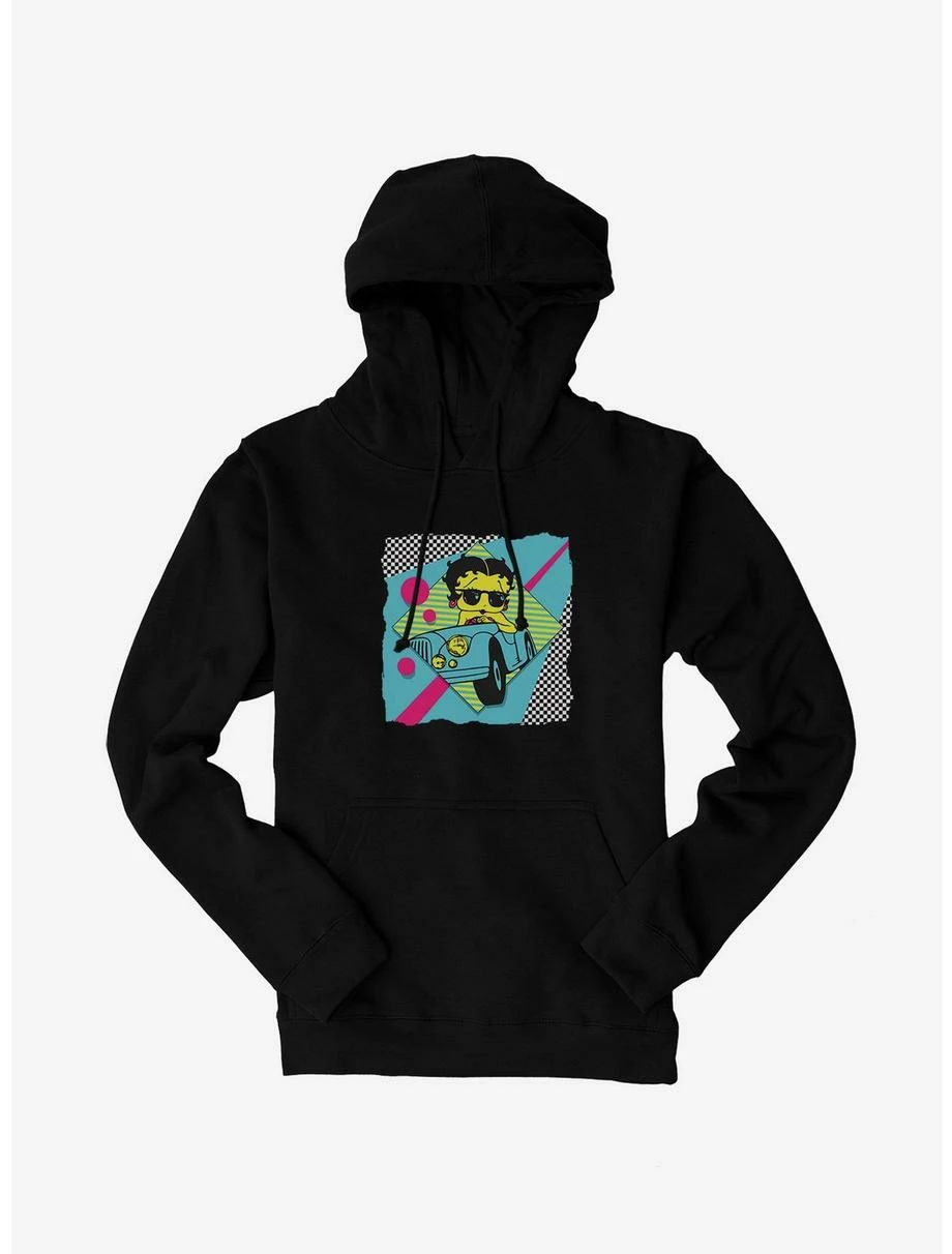 Betty Boop Driving Retro Hoodie 1 Betty Boop Driving Retro Hoodie