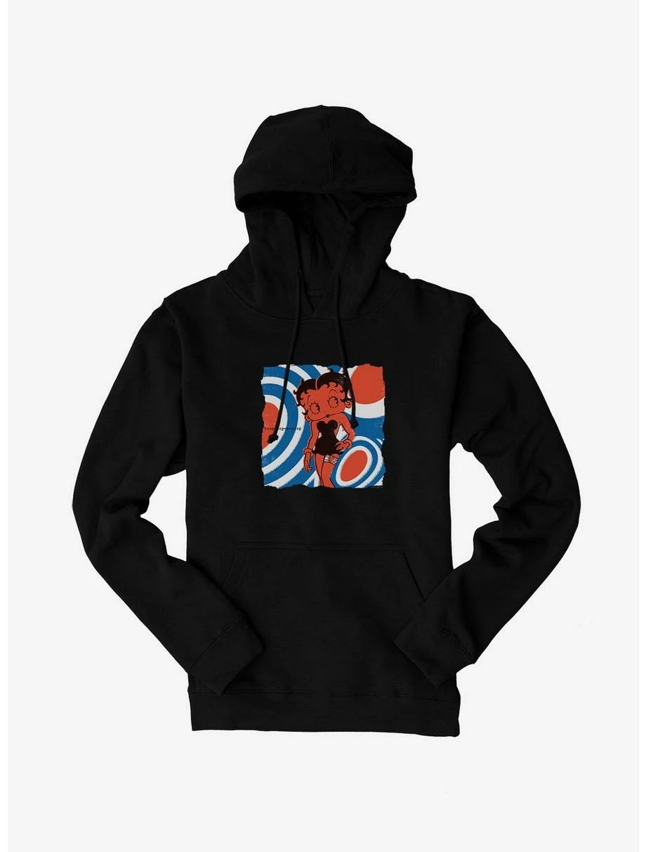 Betty Boop Orange Mod Mood Hoodie 1 Betty Boop Orange Mod Mood Hoodie