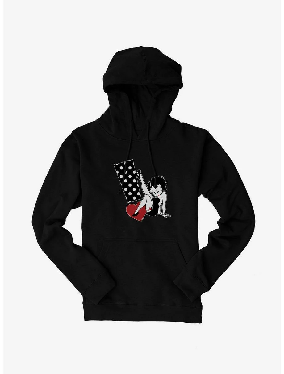 Betty Boop Polka Dot Exclamation Hoodie 1 Betty Boop Polka Dot Exclamation Hoodie