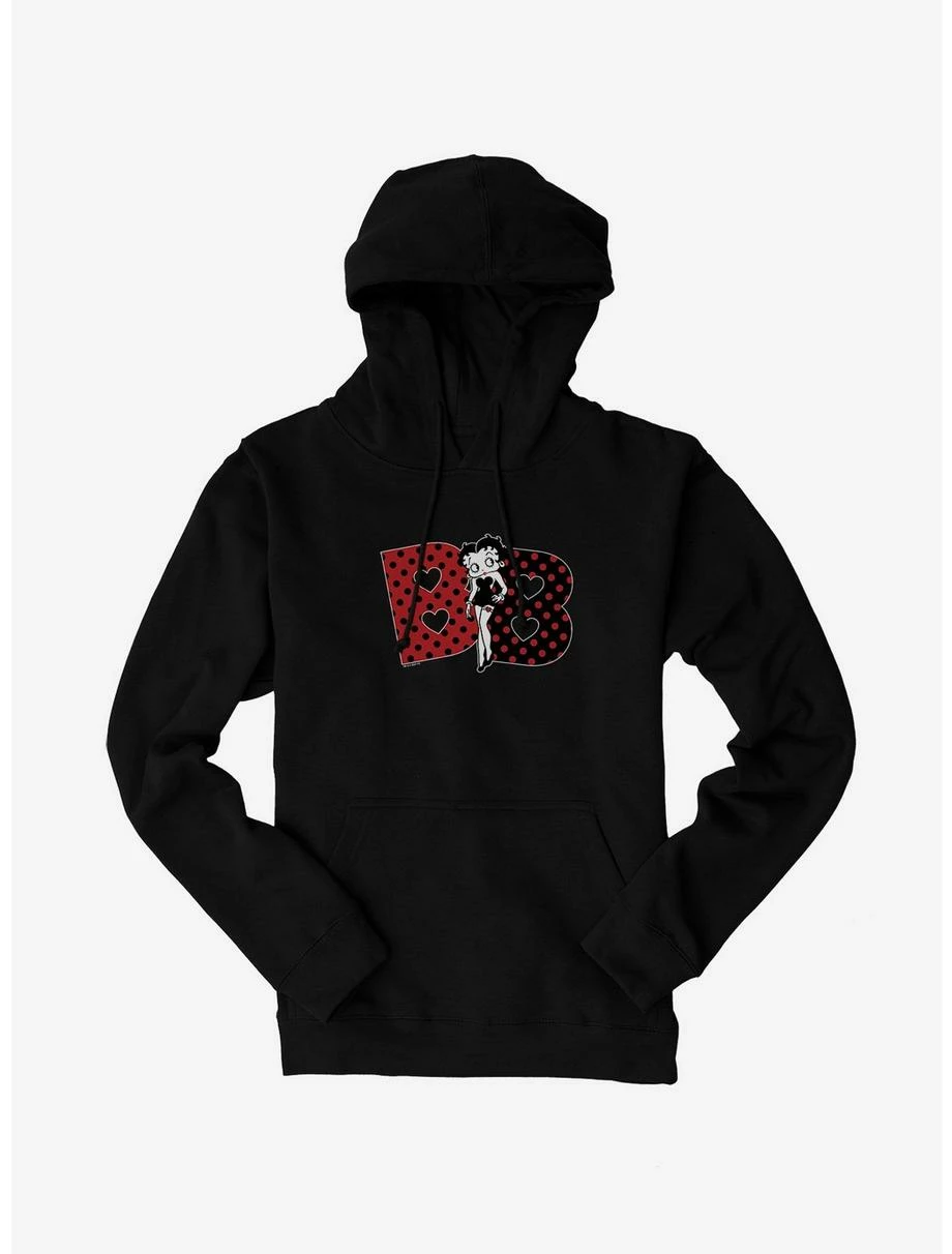 Betty Boop Polka Dot Initials Hoodie 1 Betty Boop Polka Dot Initials Hoodie