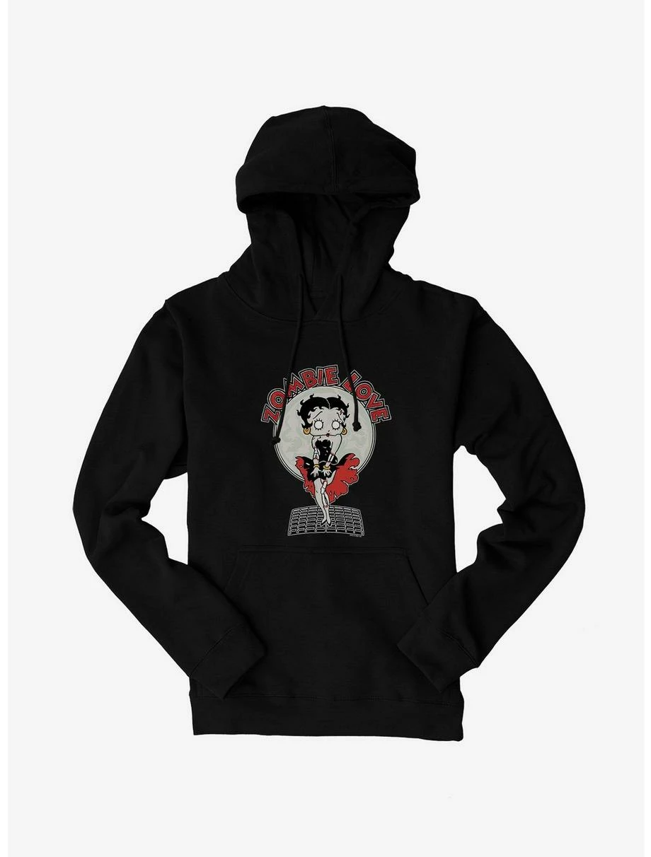 Betty Boop Zombie Love Street Grate Hoodie 1 Betty Boop Zombie Love Street Grate Hoodie