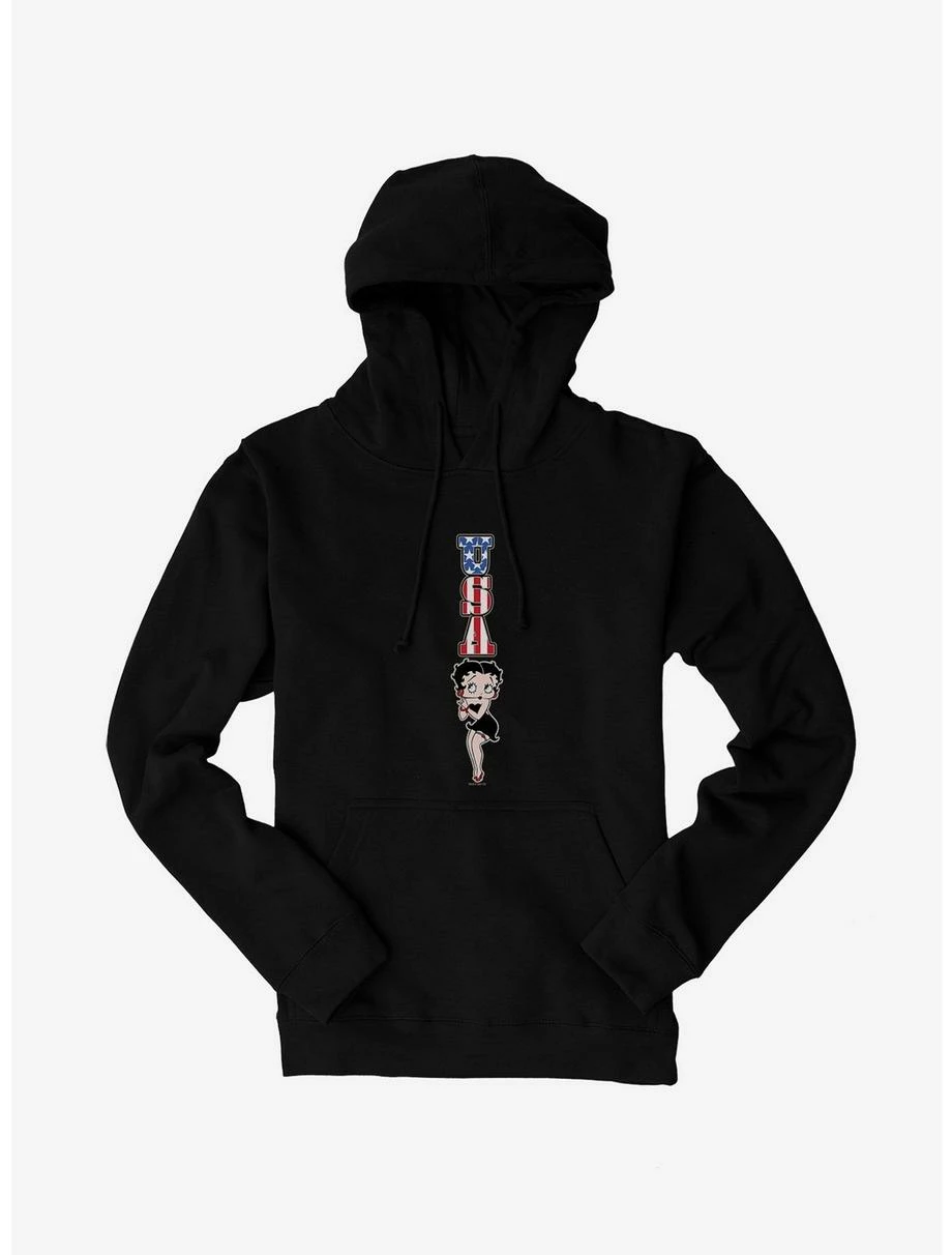 Betty Boop Americana USA Hoodie 1 Betty Boop Americana USA Hoodie