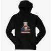 Betty Boop Sitting On Flag Hoodie