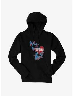 Betty Boop USA Blue Heart And Stars Hoodie