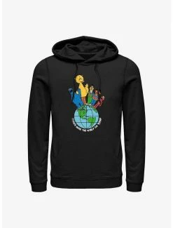 Sesame Street Friends Make The World Hoodie