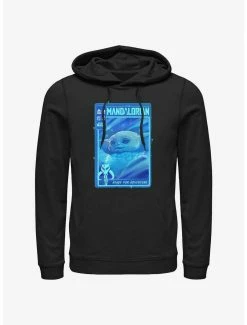 Star Wars The Mandalorian Grogu Ready For Adventure Poster Hoodie