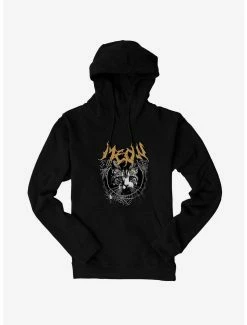 Cat Meow Spiderweb Metal Hoodie