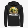 Star Wars The Mandalorian Grogu Playing With Stone Crabs Hoodie