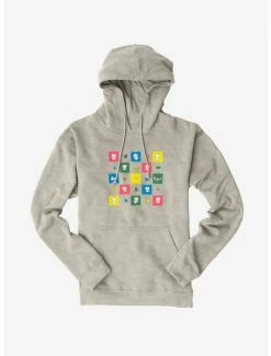 Bee And Puppycat Checkerboard Icons Hoodie